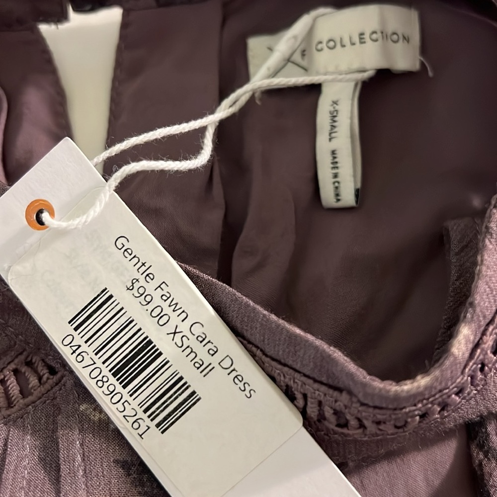 G F Collection NWT Gentle Fawn Cara Dress Dusty Purple size Xtra Small - Picture 7 of 11